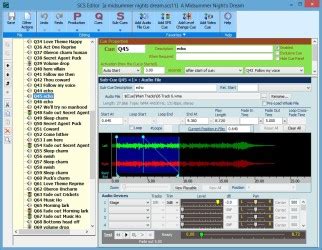 Show Cue System for theatre sound effects and music cues