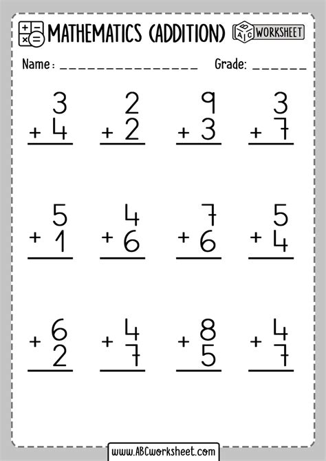 Addition Worksheets 1 Digit | Addition worksheets, Addition worksheets first grade, Math worksheets