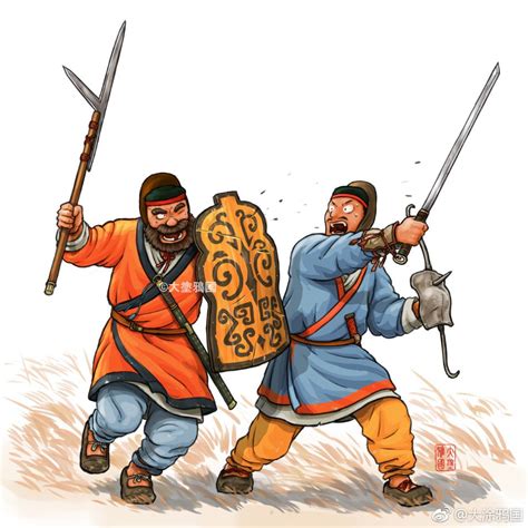 Cartoon drawing of Han dynasty infantry soldiers | Warrior, Tribal warrior, Ancient warriors