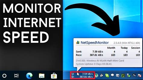 Net Speed Monitor For Windows 10 (Free) - YouTube