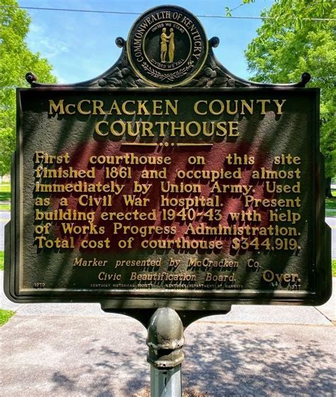 McCracken County Courthouse Historical Marker