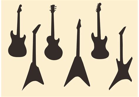 Guitar Vector Silhouettes 84919 Vector Art at Vecteezy