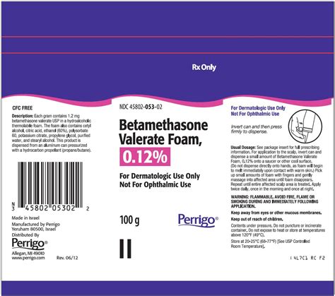 Betamethasone Valerate Foam - FDA prescribing information, side effects ...