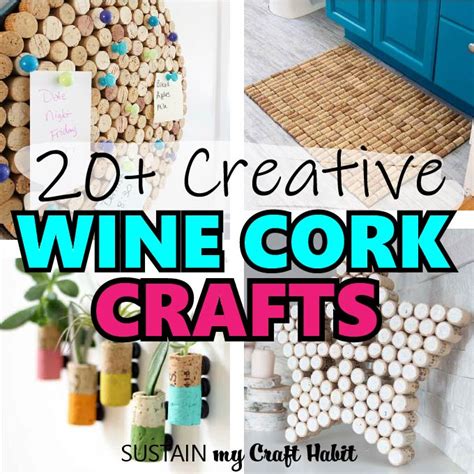 25 Wine Cork Crafts and Ideas – Sustain My Craft Habit