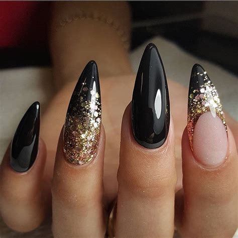 37 Black Glitter Nails Designs That You Can Make – Eazy Glam