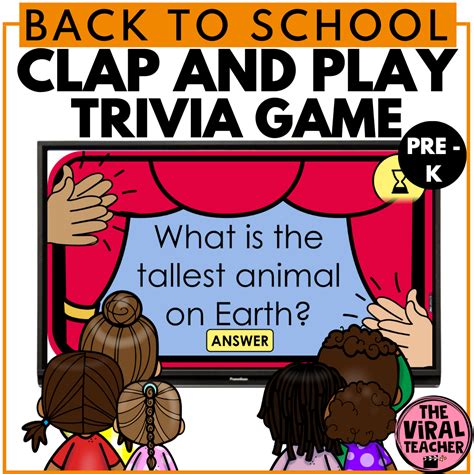 Back to School Trivia Game First Day of School Activity for ...