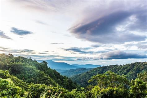 Premium Photo | Landscape of mountain beautiful countryside of thailand