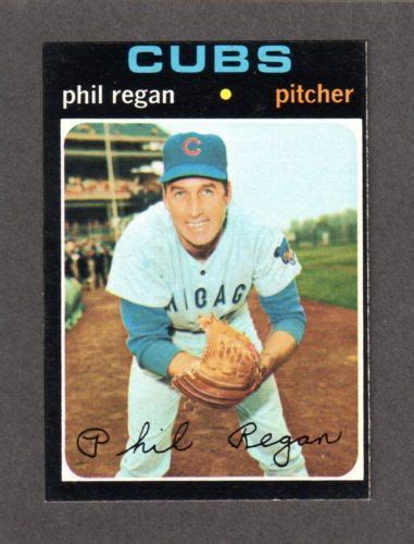 1971 Topps Phil Regan | Baseball cards, Chicago cubs, Cubs