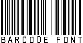 barcode font font