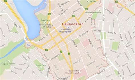 Map of Launceston - World Easy Guides