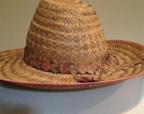 Mexican Straw Hat 1940s Style Ladies Hat - Etsy