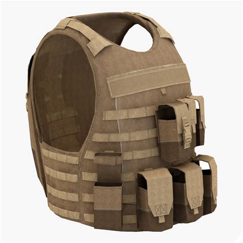 military bulletproof vest 3d lwo