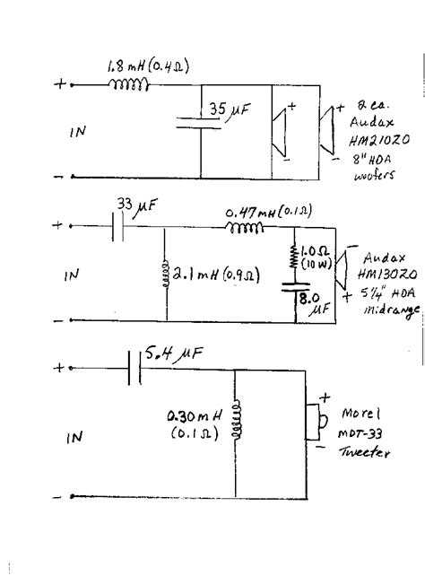 Electronic Crossover Schematic