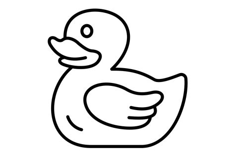 Rubber Duck Outline