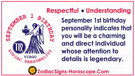 September 1 Zodiac (Virgo) Horoscope Birthday Personality and Lucky ...