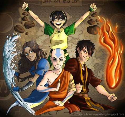 The four elements by J-e-J-e on DeviantArt