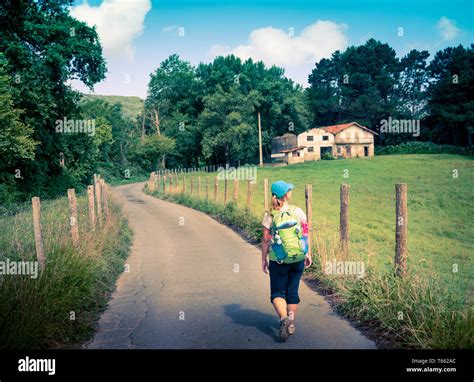 pilgrimage at Camino de Santiago Stock Photo - Alamy