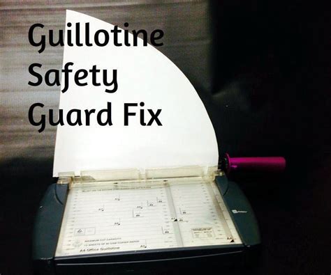 Guillotine Safety Guard : 4 Steps (with Pictures) - Instructables