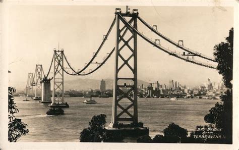 Bay Bridge Under Construction San Francisco, CA Postcard