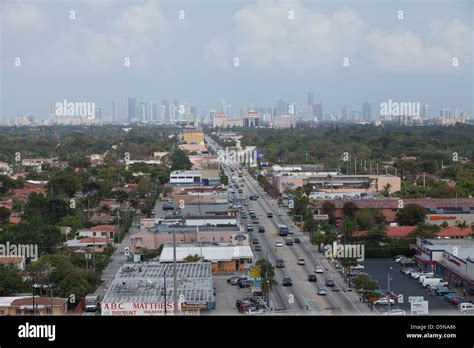 downtown Miami skyline Stock Photo - Alamy