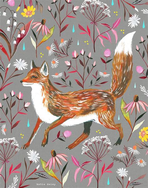 Fox Art Print - Etsy