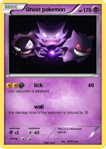 Pokémon Ghost pokemon 8 8 - lick - My Pokemon Card