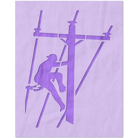 Lineman Stencil – Stencil Stop