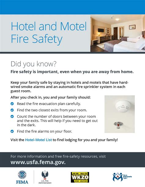 Hotel and Motel Fire Safety Tips | E.S.C.A.P.E. Fire Safety