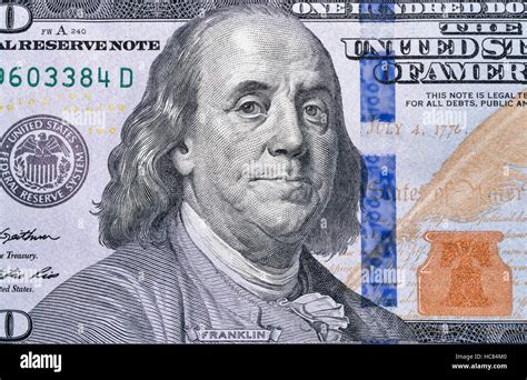 Benjamin franklin one hundred dollar bill hi-res stock photography and images - Alamy