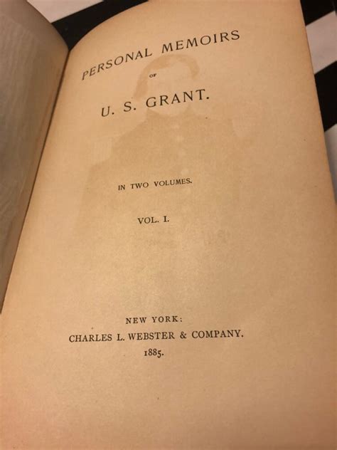 Personal Memoirs of Ulysses S. Grant (1885) first edition book in two volumes