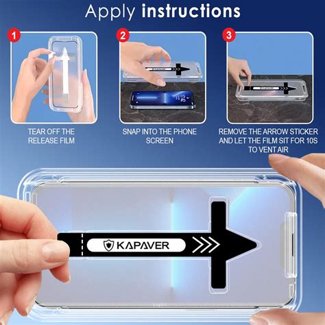 KAPAVER® GLaS HD EZ FIT 2.5D iPhone 12 Mini Tempered Glass Screen Guard Protector/Screen Guard ...