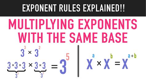 Multiplying Two Exponents With The Same Base - Debsartliff