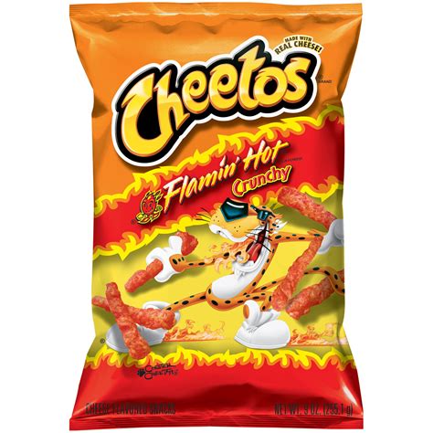 Cheetos Crunchy Flamin' Hot Cheese Flavored Snacks, 9 Oz. - Walmart.com