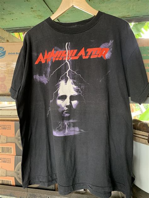 Band Tees × Rare × Vintage Vintage Annihilator 90s Tour | Grailed