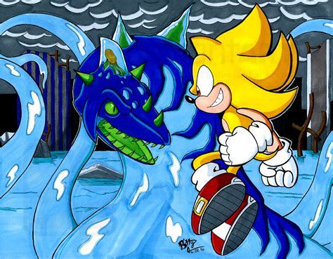 Super Sonic Vs. Perfect Chaos (artist: NinjaHaku21) : r/SonicTheHedgehog