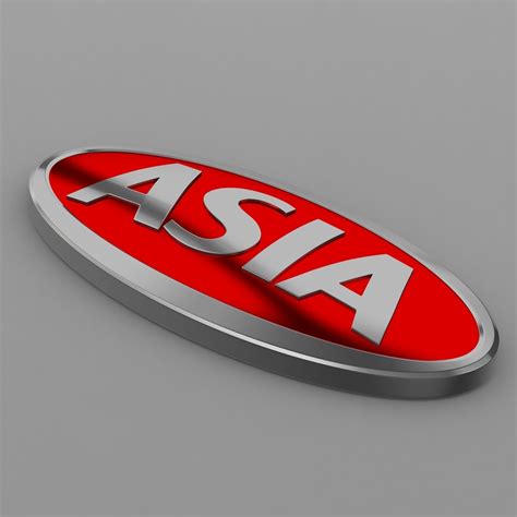 asia logo 3D model | CGTrader