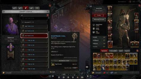 Diablo 4 - Nightmare Sigils Crafting Guide - Pro Game Guides