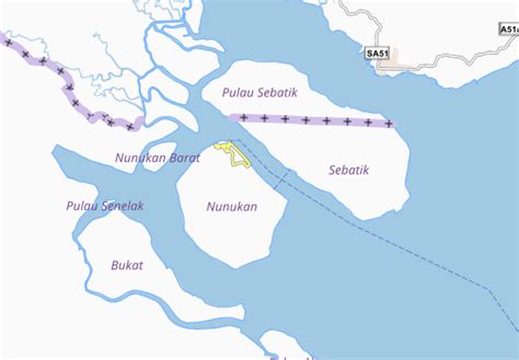 MICHELIN Nunukan Selatan map - ViaMichelin