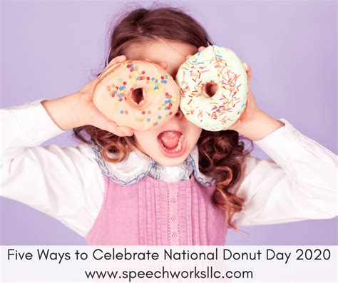 Five Ways to Celebrate National Donut Day 2020 | Online and In-Person Speech Therapy Services