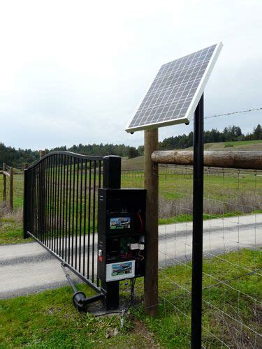 This solar gate opener is designed to be easy to install with no ...