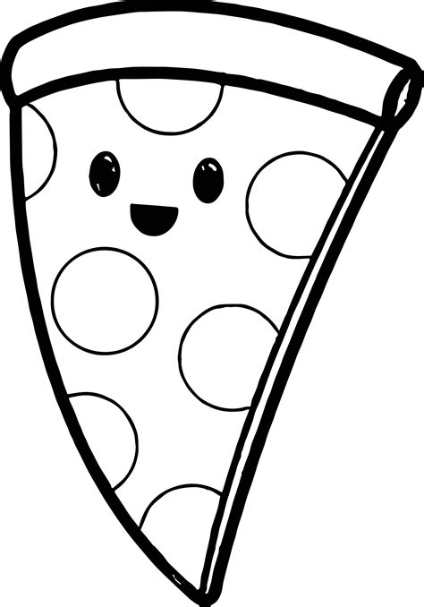 Image result for cartoon pizza | Easy coloring pages, Pizza coloring ...