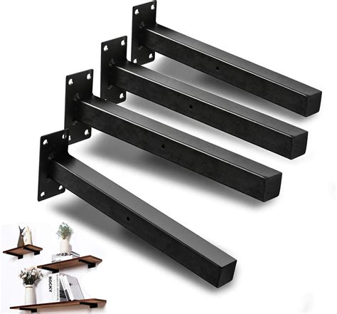 Shelf Brackets,Brackets for Shelves 8 Inch, Industrial Floating Bracket ...