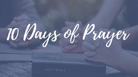 10 Days of Prayer | Campbell River Baptist Church