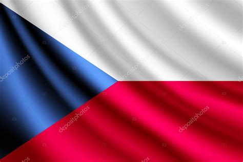 Waving flag of Czech Republic, vector — Stock Vector © Ivsanmas #52204523