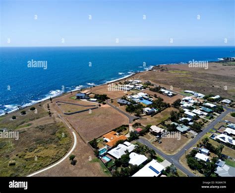 Aerial of the coastal community of Bargara Queensland Australia Stock Photo - Alamy