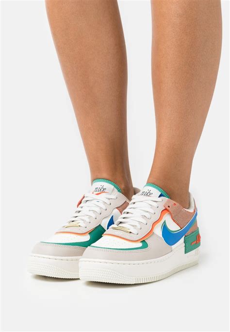 Nike Sportswear W AF1 SHADOW - Baskets basses - sail/signal blue/green ...