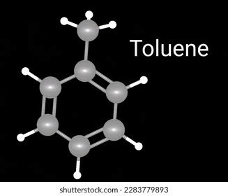 Toluene 3d Structure Toluene Chemical Structure Stock Illustration ...