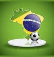 Soccer goal and ball Royalty Free Vector Image