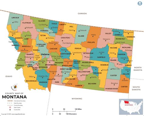 Montana Counties Map - Share Map