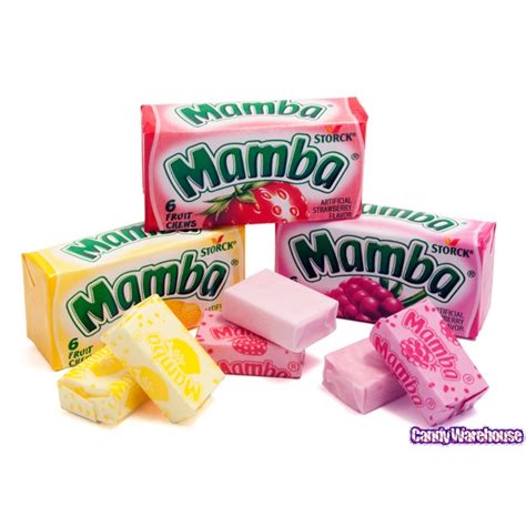 Mamba Fruit Chews Candy 6-Packs - Original: 48-Piece Box | Fruit chews, Chewy candy, Candy